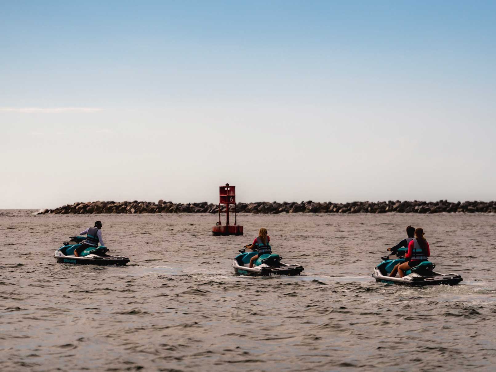 Book Your Panama City Beach Guided Dolphin & Jet Ski Tours 6 heritageex dolphin jetski 2 - Panama City Pontoon Rentals and Jet Ski Tours