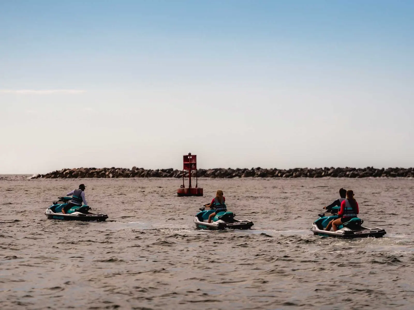 Guided Sunset Jet Ski Tour (1 Hour) 2 jet ski tour jetty